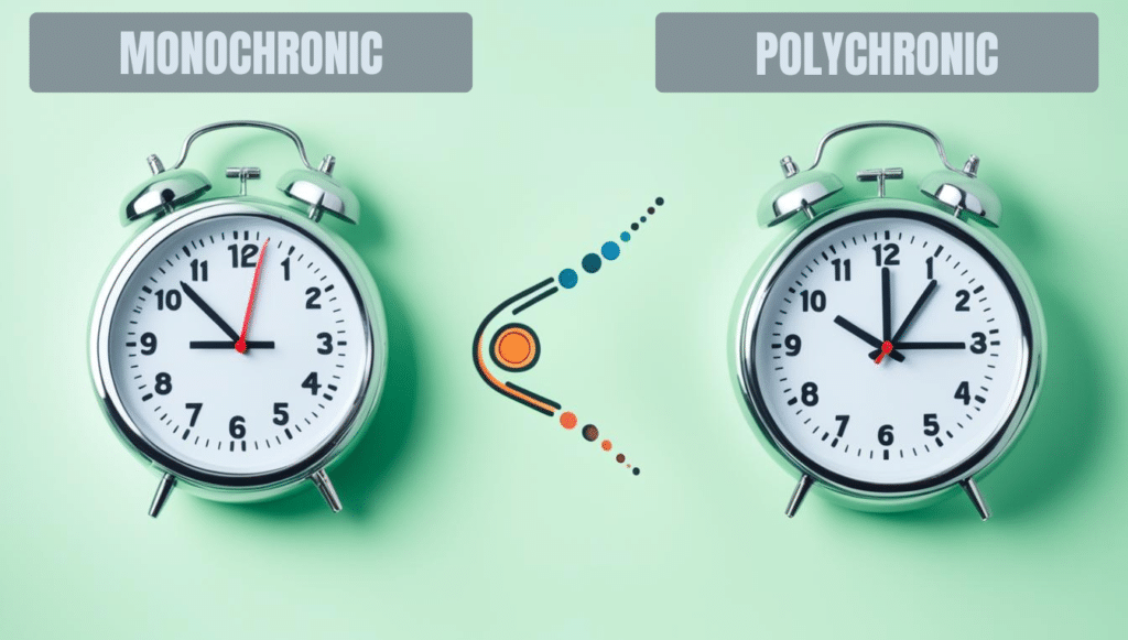 Picture - Chronemics - Polychronic versus monochronic